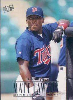 #376 Matt Lawton - Minnesota Twins - 1996 Ultra Baseball