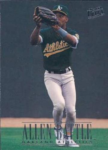 #397 Allen Battle - Oakland Athletics - 1996 Ultra Baseball