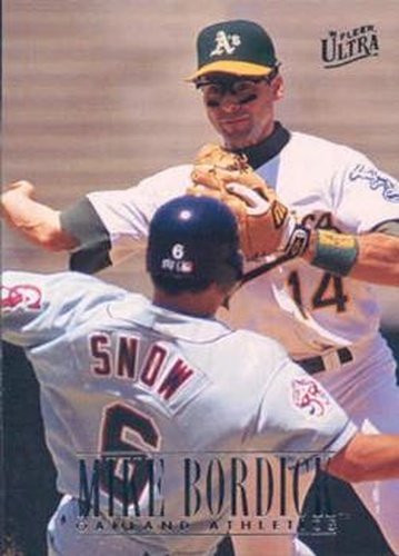 #398 Mike Bordick - Oakland Athletics - 1996 Ultra Baseball
