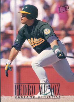 #402 Pedro Munoz - Oakland Athletics - 1996 Ultra Baseball