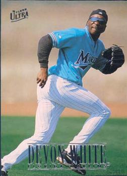 #482 Devon White - Florida Marlins - 1996 Ultra Baseball