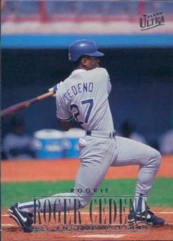#494 Roger Cedeno - Los Angeles Dodgers - 1996 Ultra Baseball
