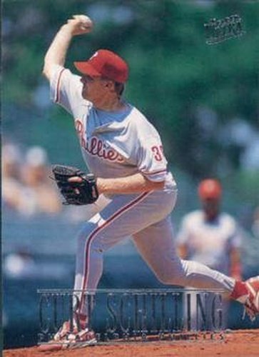 #525 Curt Schilling - Philadelphia Phillies - 1996 Ultra Baseball