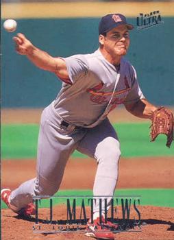 #550 T.J. Mathews - St. Louis Cardinals - 1996 Ultra Baseball