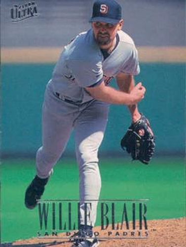 #555 Willie Blair - San Diego Padres - 1996 Ultra Baseball