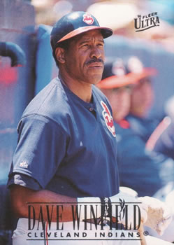#56 Dave Winfield - Cleveland Indians - 1996 Ultra Baseball