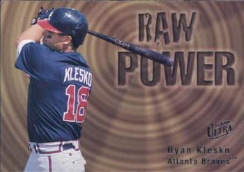 #597 Ryan Klesko - Atlanta Braves - 1996 Ultra Baseball