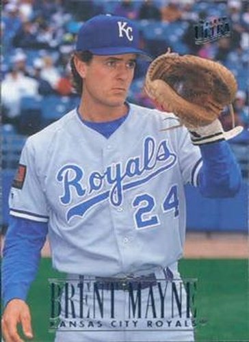 #73 Brent Mayne - Kansas City Royals - 1996 Ultra Baseball