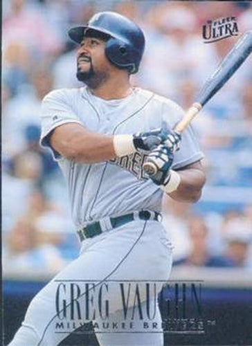 #87 Greg Vaughn - Milwaukee Brewers - 1996 Ultra Baseball