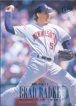 #93 Brad Radke - Minnesota Twins - 1996 Ultra Baseball