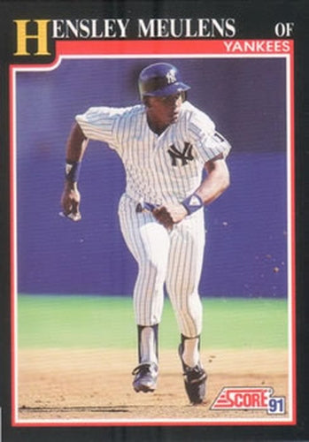 #828 Hensley Meulens - New York Yankees - 1991 Score Baseball