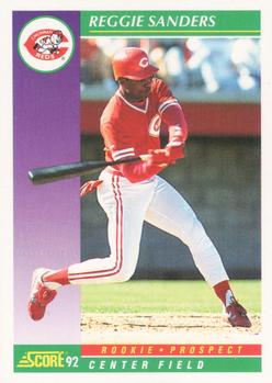 #829 Reggie Sanders - Cincinnati Reds - 1992 Score Baseball