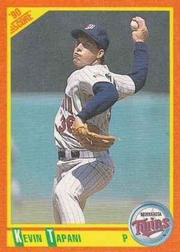 #82T Kevin Tapani - Minnesota Twins - 1990 Score Rookie & Traded Baseball