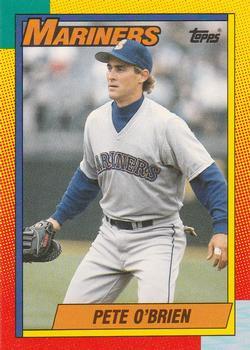 #82T Pete O'Brien - Seattle Mariners - 1990 Topps Traded Baseball