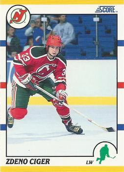 #82T Zdeno Ciger - New Jersey Devils - 1990-91 Score Rookie and Traded Hockey
