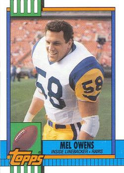#82 Mel Owens - Los Angeles Rams - 1990 Topps Football