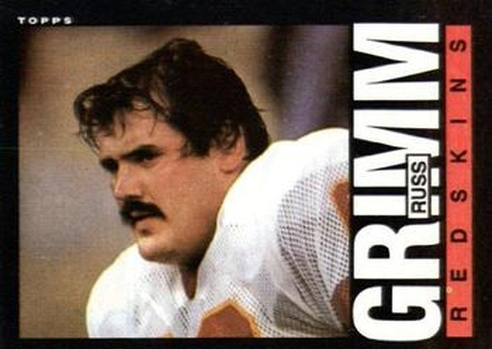#182 Russ Grimm - Washington Redskins - 1985 Topps Football