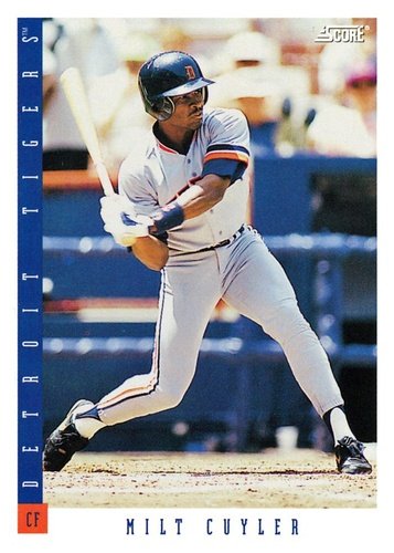 #82 Milt Cuyler - Detroit Tigers - 1993 Score Baseball