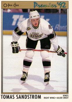 #82 Tomas Sandstrom - Los Angeles Kings - 1991-92 O-Pee-Chee Premier Hockey