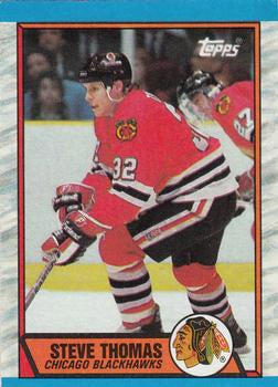 #82 Steve Thomas - Chicago Blackhawks - 1989-90 Topps Hockey