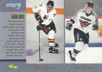 #82 Rob Boyko / Jeff Cowan / Yianni Ioannou / Jeremy Miculinic - Barrie Colts - 1995 Classic Hockey