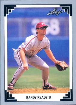 #82 Randy Ready - Philadelphia Phillies - 1991 Leaf Baseball