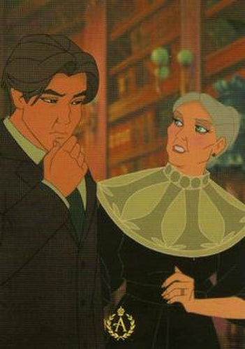 #82 Stairway orange right - 1998 Upper Deck Anastasia