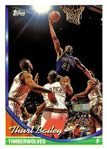#82 Thurl Bailey - Minnesota Timberwolves - 1993-94 Topps Basketball
