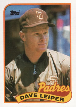 #82 Dave Leiper - San Diego Padres - 1989 Topps Baseball