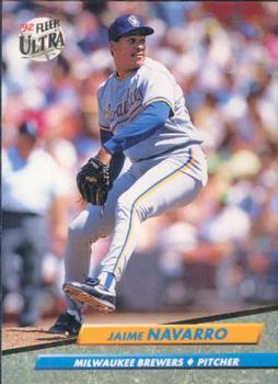 #82 Jaime Navarro - Milwaukee Brewers - 1992 Ultra Baseball