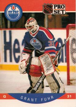 #82 Grant Fuhr - Edmonton Oilers - 1990-91 Pro Set Hockey