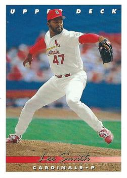 #82 Lee Smith - St. Louis Cardinals - 1993 Upper Deck Baseball