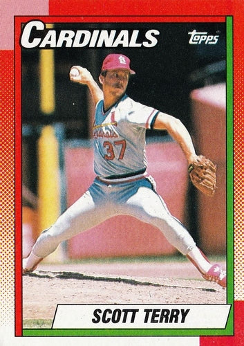 #82 Scott Terry - St. Louis Cardinals - 1990 Topps Baseball