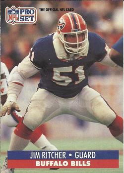 #82 Jim Ritcher - Buffalo Bills - 1991 Pro Set Football