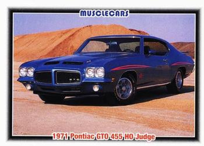 #82 1971 Pontiac GTO 455 HO Judge - 1992 Collect-A-Card Muscle Cars