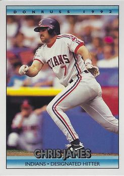 #82 Chris James - Cleveland Indians - 1992 Donruss Baseball