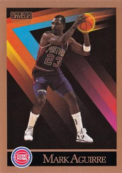 #82 Mark Aguirre - Detroit Pistons - 1990-91 SkyBox Basketball