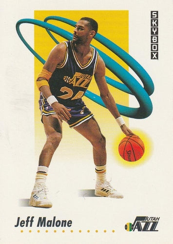 #282 Jeff Malone - Utah Jazz - 1991-92 SkyBox Basketball