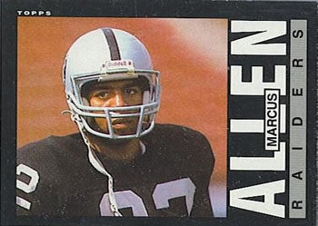 #282 Marcus Allen - Los Angeles Raiders - 1985 Topps Football