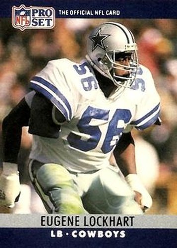 #82 Eugene Lockhart - Dallas Cowboys - 1990 Pro Set Football