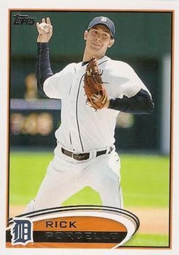 #82 Rick Porcello - Detroit Tigers - 2012 Topps Baseball