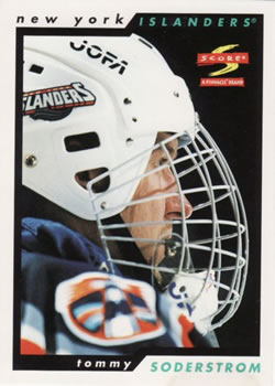 #82 Tommy Soderstrom - New York Islanders - 1996-97 Score Hockey