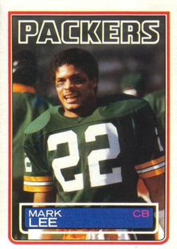 #82 Mark Lee - Green Bay Packers - 1983 Topps Football