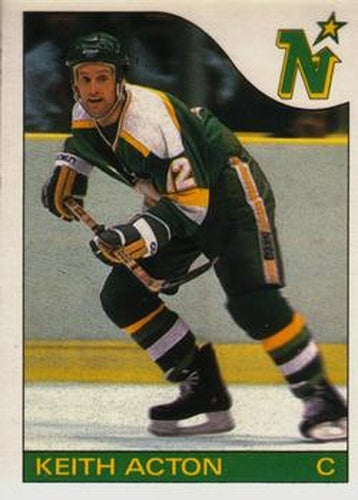 #82 Keith Acton - Minnesota North Stars - 1985-86 O-Pee-Chee Hockey
