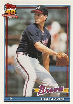 #82 Tom Glavine - Atlanta Braves - 1991 O-Pee-Chee Baseball
