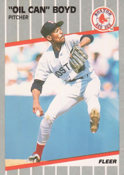 #82 "Oil Can" Boyd - Boston Red Sox - 1989 Fleer Baseball