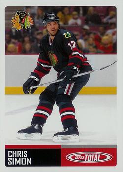 #82 Chris Simon - Chicago Blackhawks - 2002-03 Topps Total Hockey
