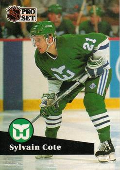 #82 Sylvain Cote - 1991-92 Pro Set Hockey