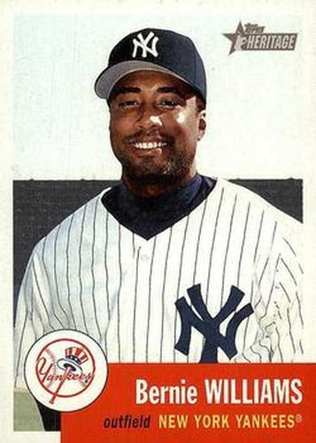 #82 Bernie Williams - New York Yankees - 2002 Topps Heritage Baseball
