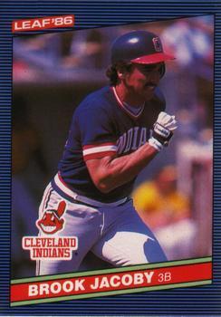 #82 Brook Jacoby - Cleveland Indians - 1986 Leaf Baseball